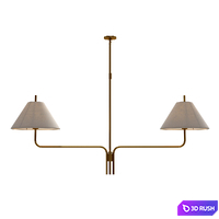 Monroe Linear Chandelier 3D Model Corona