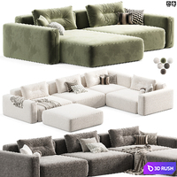 Bon One Modular Sofa By Raumplus 3D Model Vray, Corona