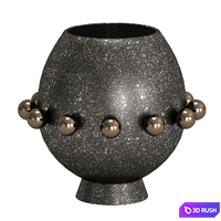 Ashley Childers Spheres Collection Vase-Bronze 3D Model Corona