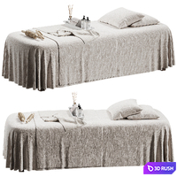 Spa Massage Table 03 3D Model Vray, Corona