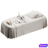 Spa Massage Table 03 3D Model Vray, Corona