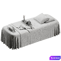 Spa Massage Table 03 3D Model Vray, Corona