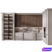 Kitchen in neoclassical style 82 3D Model Corona
