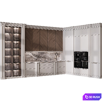 Kitchen in neoclassical style 82 3D Model Corona
