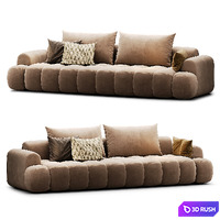 Italian Minimalist Casual Sofa 3D Model Vray, Corona