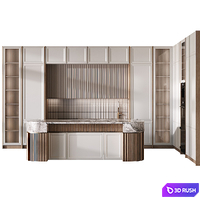 Kitchen in neoclassical style 83 3D Model Corona