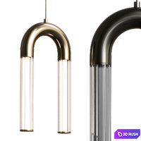 Aromas del Campo Iman Linear Pendant Lamp 3D Model Vray, Corona