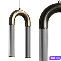 Aromas del Campo Iman Linear Pendant Lamp 3D Model Vray, Corona