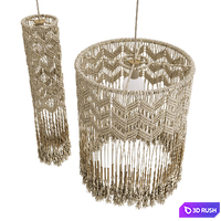 Macrame Hanging Lights #1 3D Model Vray, Corona