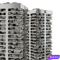 Huum Steel electric heater 9.0 3D Model Vray
