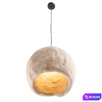 Creative Japanese Wabi-sabi Style Cement LED Pendant 3D Model Corona