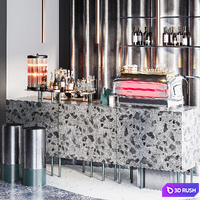 Metalcraft Bar 3D Model Corona