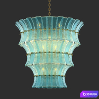 Chandelier Toscano by Eichholtz 3D Model Corona