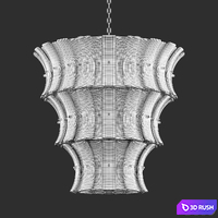 Chandelier Toscano by Eichholtz 3D Model Corona