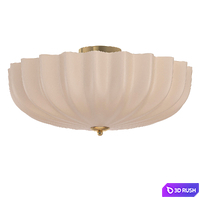 GLASS SEMI FLUSH MOUNT CEILING LIGHT 3D Model Corona
