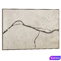 Relief wall art River 3D Model Vray, Corona