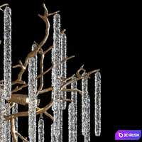 Pendant lamp Chandelier LARSINGE CH by Lampatron 3D Model Corona