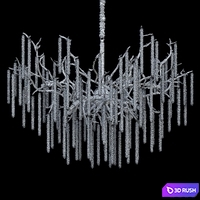 Pendant lamp Chandelier LARSINGE CH by Lampatron 3D Model Corona
