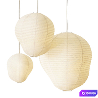 Kurbis Lamp Shade 3D Model Vray, Corona