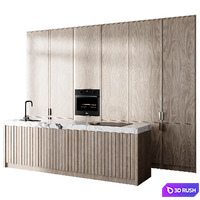 Kitchen set 11 3D Model Corona
