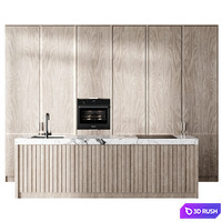 Kitchen set 11 3D Model Corona