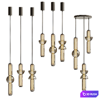 Pendant lamp Prank Italux Bruni 3D Model Corona