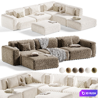 Modular sofa Edmond Rete 3D Model Corona