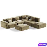 Modular sofa Edmond Rete 3D Model Corona