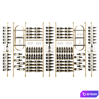 Wine Wall Assemblies 3D Model Vray, Corona