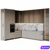 Kitchen Modern362 3D Model Vray, Corona