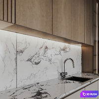 Kitchen Modern362 3D Model Vray, Corona