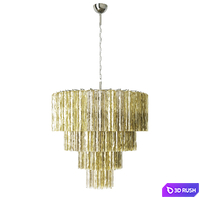 Chandelier Tube 78 Yellow Correct Form 3D Model Corona