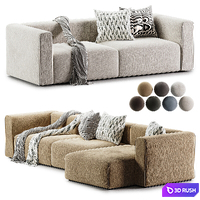 Mags Modular Sofa 2 3D Model Corona