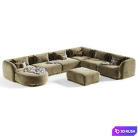 Miley 6 seater corner Sofa By Naduvi 3D Model Corona
