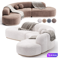 Eichholtz Sofa 3D Model Vray, Corona