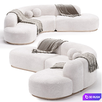 Eichholtz Sofa 3D Model Vray, Corona
