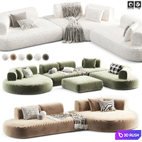 Corner Sofa Isla by Ditre Italia 3D Model