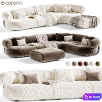 Fat Sofa Modular By Tom Dixon 3D Model Corona