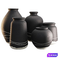 Vases set 006 3D Model Corona