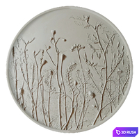 Botanical bas-relief 03 3D Model Vray, Corona