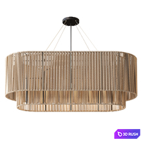 Pendant light AURA L3 by EDL 3D Model Corona
