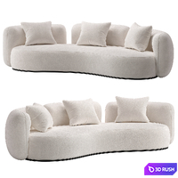 Secolo Tateyama XL Sofa Fabric Sofa 3D Model Corona