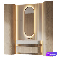 Bathroom furniture 019 3D Model Corona