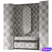 Bathroom furniture 019 3D Model Corona