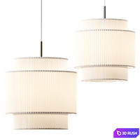 Mid Century Iron LED Pendant Light 3D Model Corona