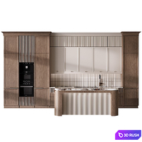 Kitchen in neoclassical style 86 3D Model Corona