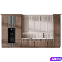 Kitchen in neoclassical style 86 3D Model Corona