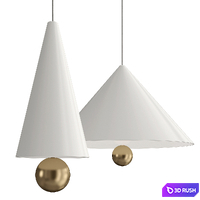 Cherry Petite Friture Pendant 3D Model Vray, Corona