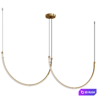 Line Led Chandelier 3 By Loft 3D Model Vray, Corona