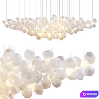 Bocci 100 random lights 3D Model Vray, Corona
